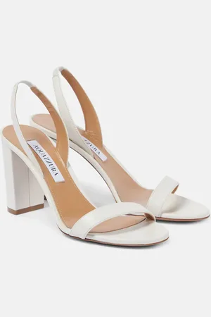 Aquazzura Sandali slingback So Nude 85 in pelle