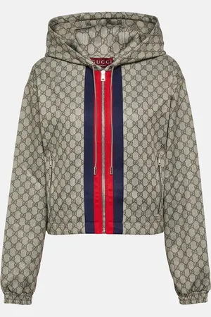 Gucci Giacca tecnica GG Web Stripe in jersey
