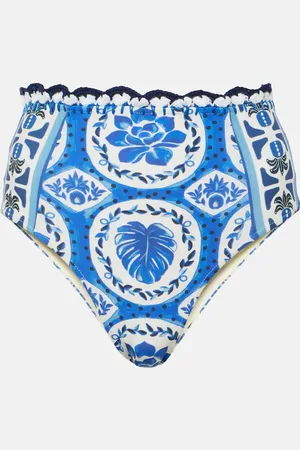 Farm Rio Slip bikini Tile Dream a vita alta
