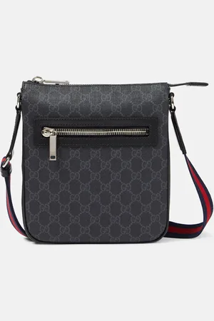 Gucci Borsa a tracolla in canvas GG con pelle