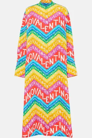 VALENTINO Abito chemisier Chevron 24 in cotone