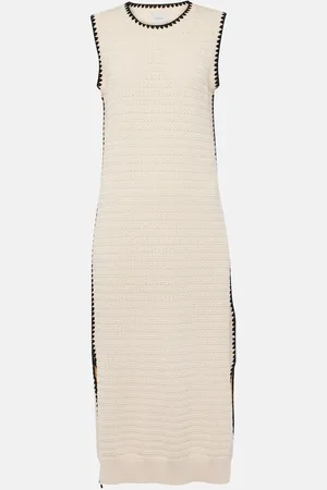 Varley Abito midi Dwight in maglia di cotone