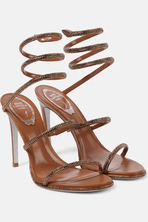 RENE CAOVILLA Sandali Cleo 105 in pelle e raso