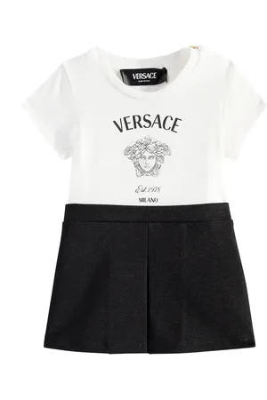 VERSACE Baby - Abito Medusa Milano in jersey di cotone