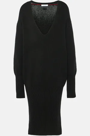 Salvatore Ferragamo Abito midi in misto cashmere