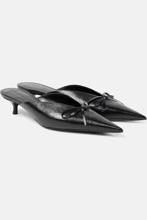 Balenciaga Mules Knife Bow in pelle