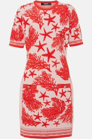 VERSACE Miniabito Barocco Sea in jacquard