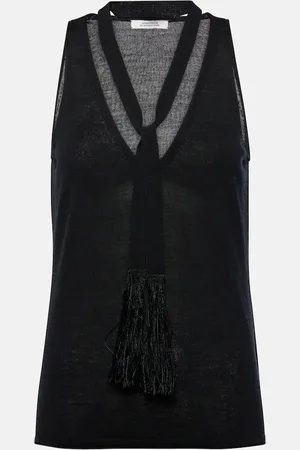 Dorothee Schumacher Top Refined Essentials in lana e cotone
