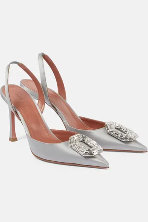 Amina Muaddi Pumps slingback Camelia 90 in raso