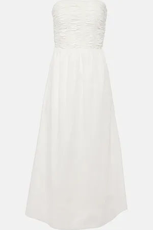 FAITHFULL THE BRAND Abito midi Dominquez in cotone