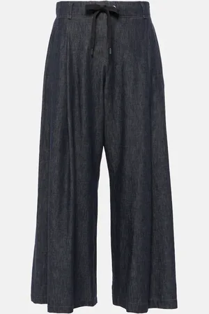 Brunello Cucinelli Jeans flared cropped a vita media