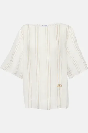 Loro Piana Top Mara in lino a righe