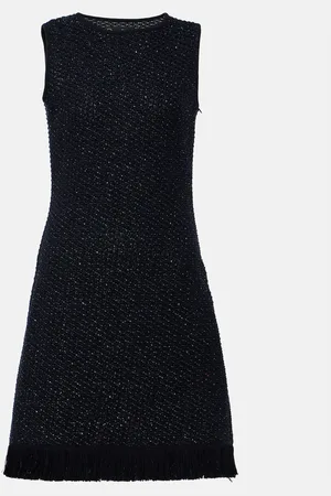 Oscar de la Renta Miniabito in tweed di misto cotone