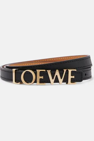 Loewe Cintura Slim in pelle con monogramma