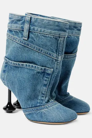 Loewe Stivaletti Toy Panta 90 in denim