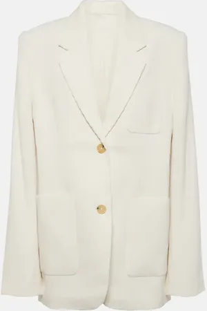 Totême Blazer in velluto di seta e cotone