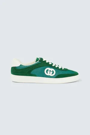 Gucci Sneakers Interlocking G in suede e canvas