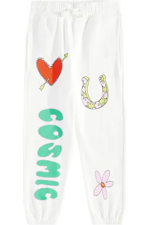 Stella McCartney Pantaloni sportivi in cotone con stampa