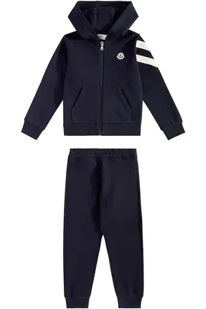 Moncler Felpa e pantaloni sportivi in pile di cotone
