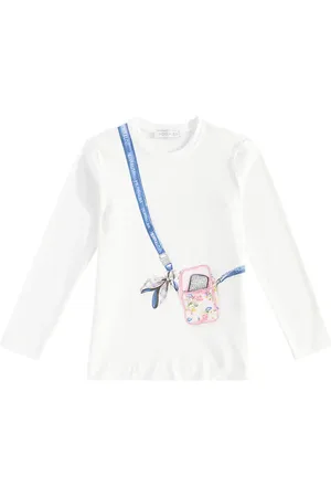 MONNALISA Top in misto cotone con stampa