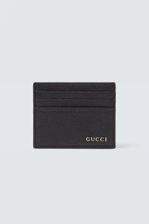 Gucci Portacarte in pelle con logo