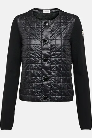 Moncler Cardigan imbottito in lana