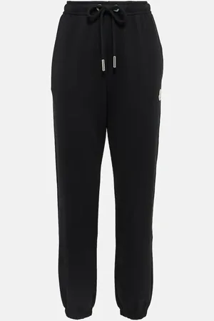 Moncler Pantaloni sportivi in cotone con logo
