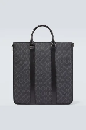 Gucci Borsa GG Supreme Medium con pelle