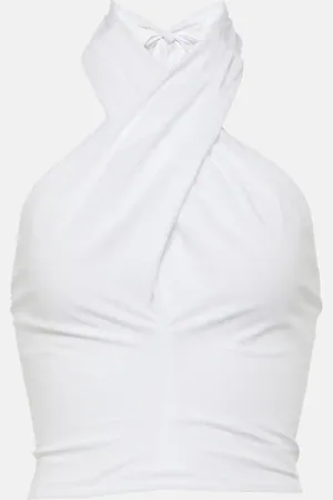 Staud Top cropped Kai in cotone