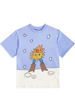 Stella McCartney T-shirt in jersey di cotone con stampa