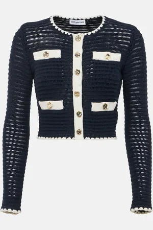 Self-Portrait Cardigan in crochet