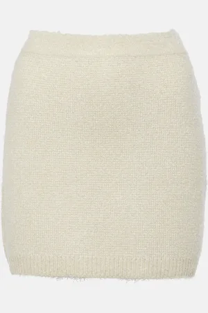 Khaite Minigonna Darrion in seta e cashmere