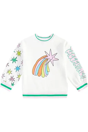 Stella McCartney Felpa in jersey di cotone con stampa