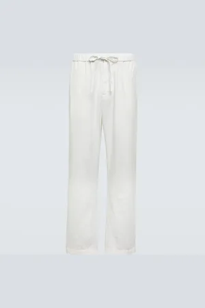 Frescobol Carioca Pantaloni regular Rocha in lino e cotone