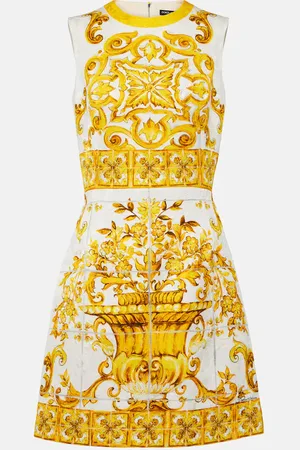 Dolce & Gabbana Miniabito Majolica in misto cotone