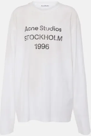 Acne Studios Top oversize in misto cotone