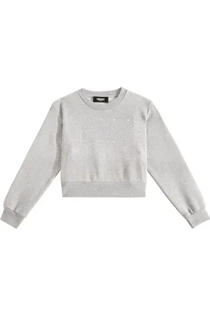 VERSACE Felpa in cotone con logo