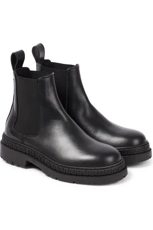 VERSACE Stivaletti Chelsea La Medusa in pelle