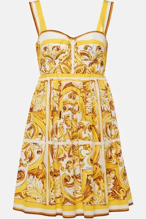 Dolce & Gabbana Miniabito Majolica in cotone
