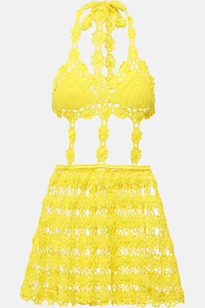 ANNA KOSTUROVA Miniabito Ibiza in crochet di cotone