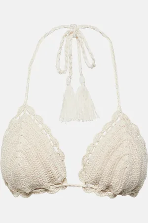ANNA KOSTUROVA Top bikini in crochet di cotone