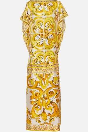 Dolce & Gabbana Caftano Majolica in seta