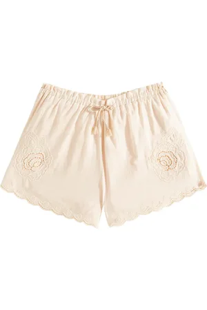 ZIMMERMANN Shorts Halliday in cotone con ricamo