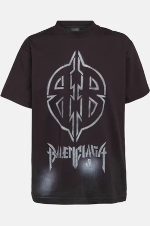 Balenciaga T-shirt oversize Metal BB in jersey di cotone