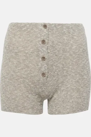 MAGDA BUTRYM Shorts in maglia di lino e cotone