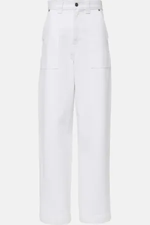 Khaite Jeans a gamba larga Hewitt a vita alta