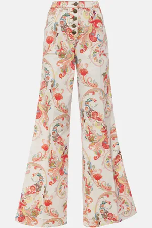Etro Jeans flared con stampa a vita alta