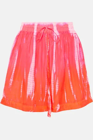 ANNA KOSTUROVA Shorts in seta con stampa
