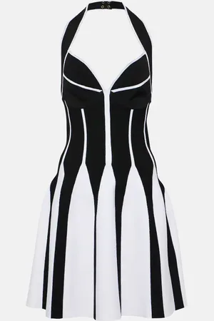 Balmain Miniabito con scollo all’americana
