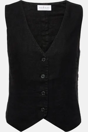 Velvet Gilet Mylie in lino